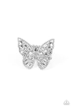 Bright-Eyed Butterfly - White Ring *