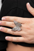 Bright-Eyed Butterfly - White Ring *