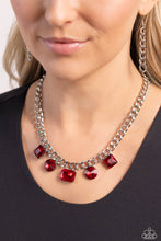 Alternating Audacity - Red Necklace *