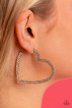 Sweetheart Sequence - Gold Hoop Earring *