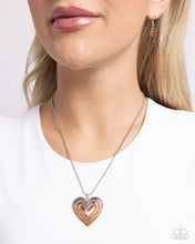 Hallucinatory Hearts - Orange Necklace 🤍💛🤍