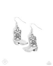 Beloved Boots - Silver Earring