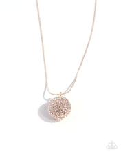 Bedazzled Bravado - Rose Gold Necklace *