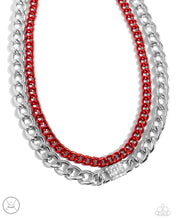 Exaggerated Effort - Red Necklace *