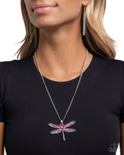 DRAGONFLY to the Sky - Purple Necklace