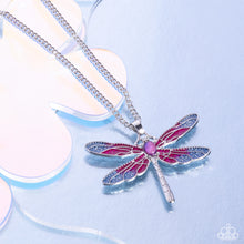 DRAGONFLY to the Sky - Purple Necklace