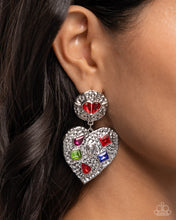 Antiqued Allure - Red Earring *