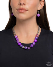 Opulent Opacities - Purple Necklace