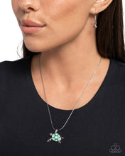 Sea Turtle Statement - Green Necklace