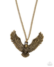 Edgy Eagle - Brass Necklace