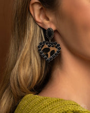 Whimsical Wrangler - Black Earring