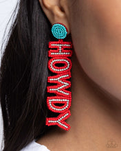 Howdy Headline - Red Earring