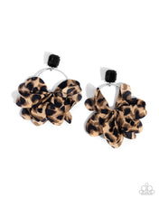 Charming Cheetah - Black Earring