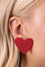 Sparkly Sweethearts - Red Earing *