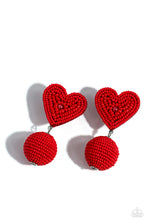 Spherical Sweethearts - Red Earring *