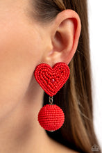 Spherical Sweethearts - Red Earring *