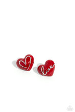 Glimmering Love - Red Earring *