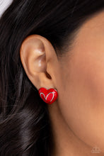 Glimmering Love - Red Earring *