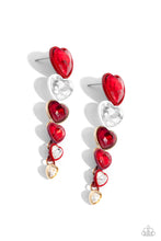 Cascading Casanova - Red Earring *